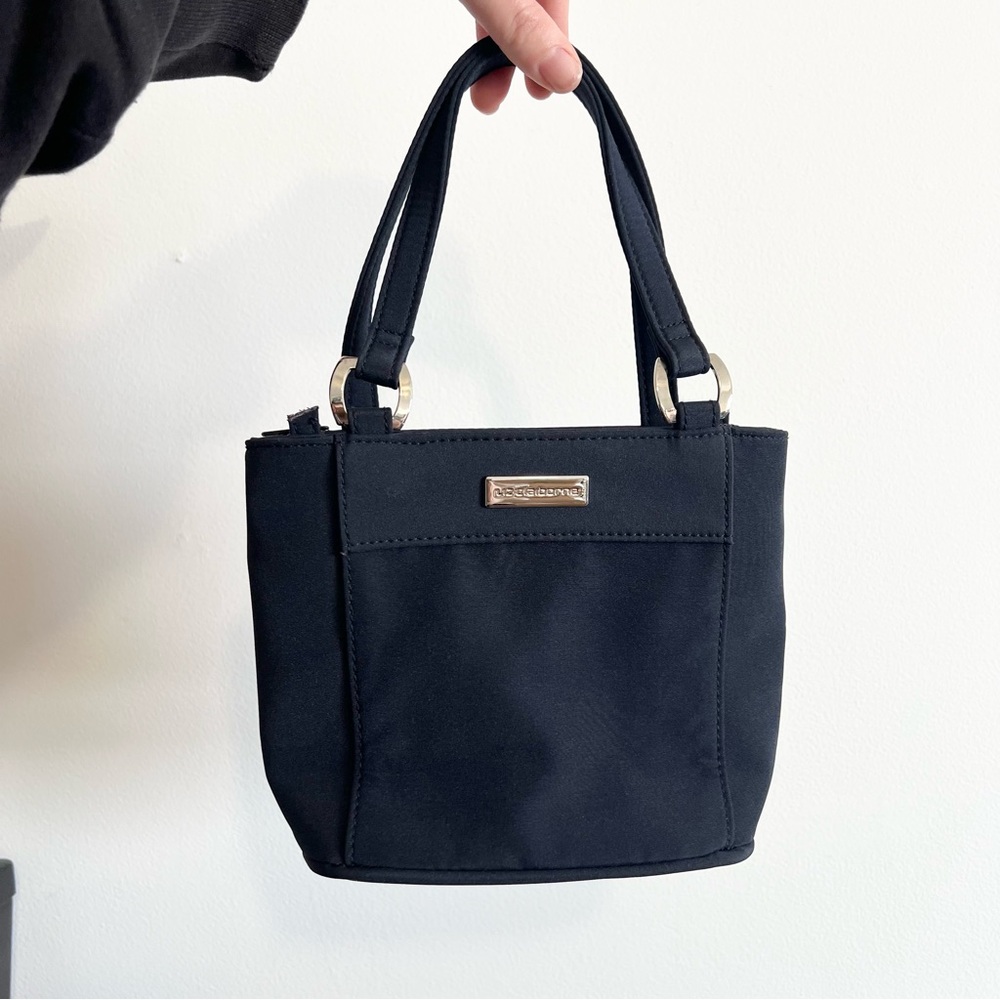 Liz Claiborne Mini Tote Handbag Black